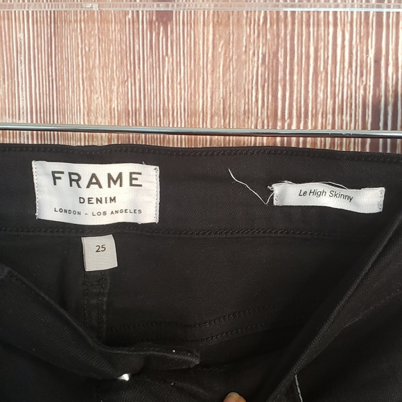 Frame Le High Straight Jean's Sz 23 - Picture 4 of 5